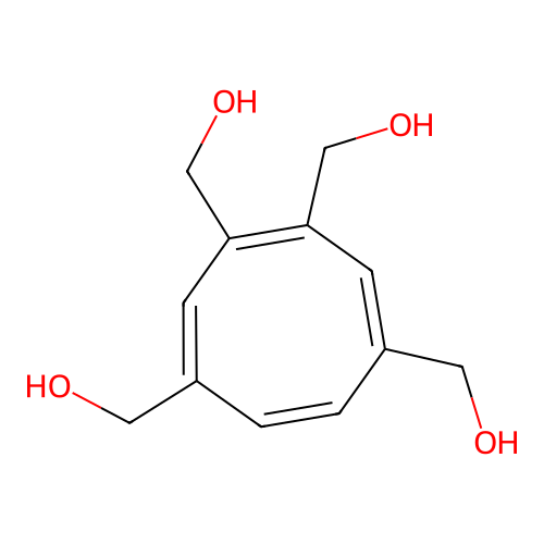 [(1E,3Z,5E,7Z)-3,4,6-tris(hydroxymethyl)cycloocta-1,3,5,7-tetraen-1-yl]methanol structure