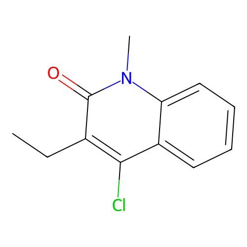 4-Chlor-3-ethyl-1-methyl-2(1H)-chinolon structure