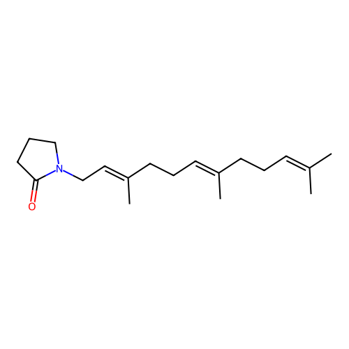 2-Pyrrolidinone, 1-(3,7,11-trimethyl-2,6,10-dodecatrienyl)-, (E,E)- structure