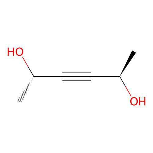 (2R,5S)-hex-3-yne-2,5-diol structure