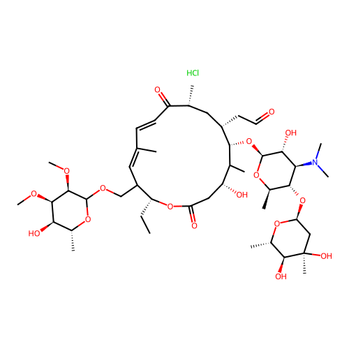 Tylosin, hydrochloride structure
