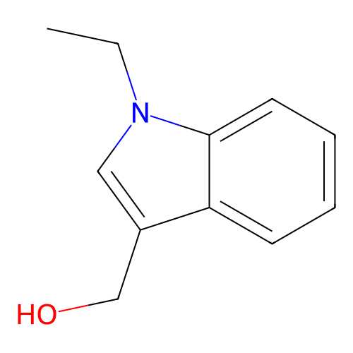 1H-Indole-3-methanol, 1-ethyl- structure