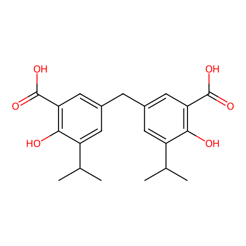 5,5'-Methylenebis(2-hydroxy-3-isopropylbenzoic acid) structure