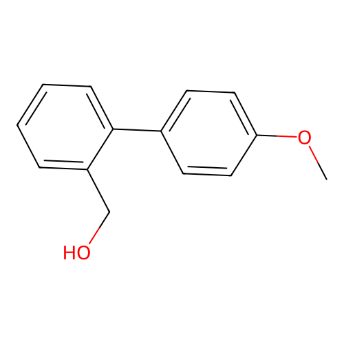 [2-(4-Methoxyphenyl)phenyl]methanol structure