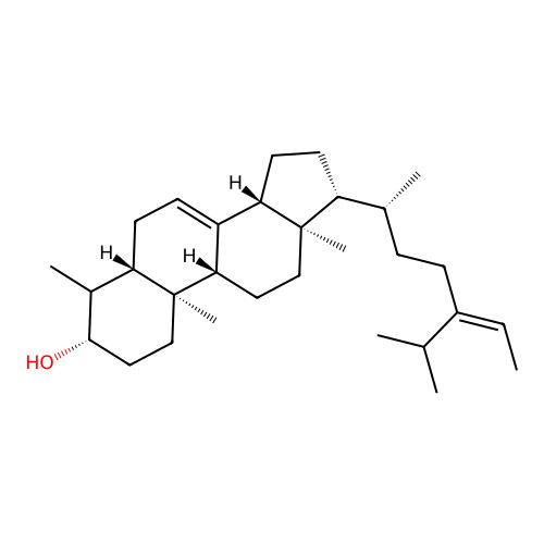 (3beta,5alpha)-4-Methylstigmasta-7,24(28)-dien-3-ol structure
