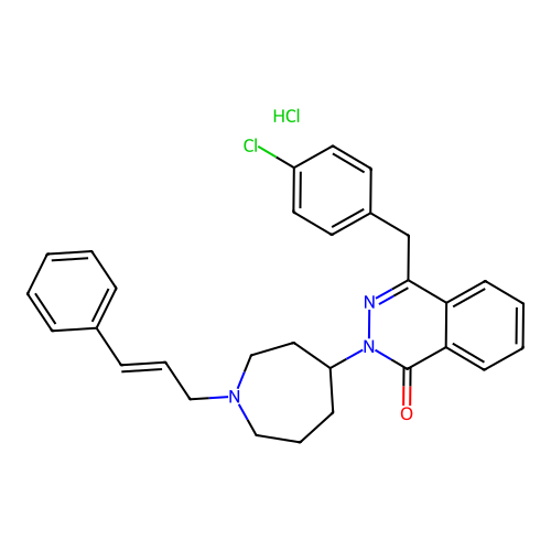 C30H30ClN3O.ClH structure