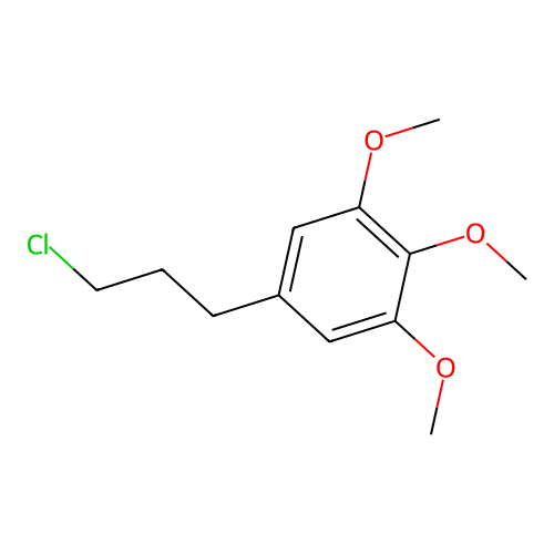 3-(3,4,5-Trimethoxyphenyl)propyl chloride structure
