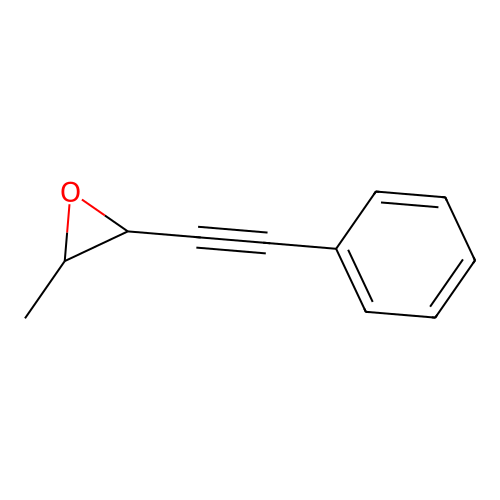 trans-1-Phenyl-3,4-epoxy-1-pentyne structure