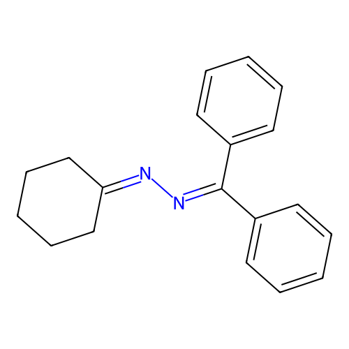 N-(benzhydrylideneamino)cyclohexanimine structure