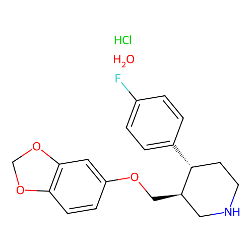 Paroxetine hydrochloride, United States PharmacopeiaReference Standard structure