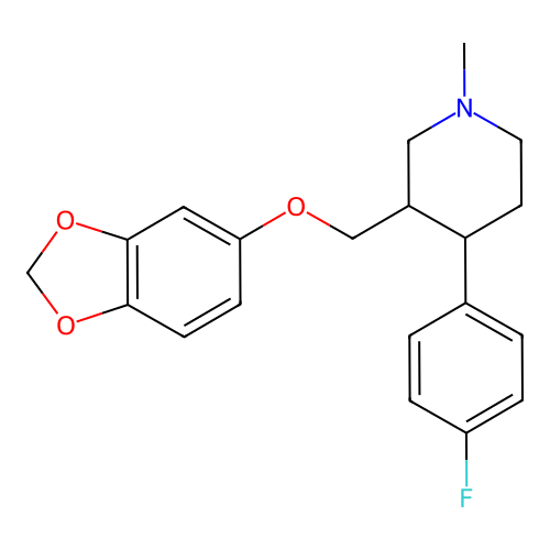 Methyl paroxetine structure