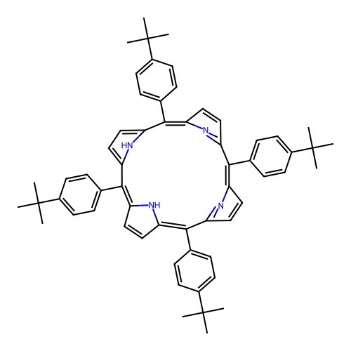 meso-Tetra(4-tert-butylphenyl) Porphyrin structure
