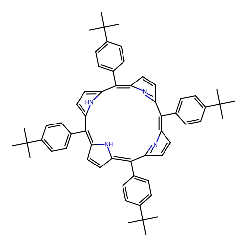 5,10,15,20-四(4-叔丁基苯基)-21,22-二氢卟啉 structure