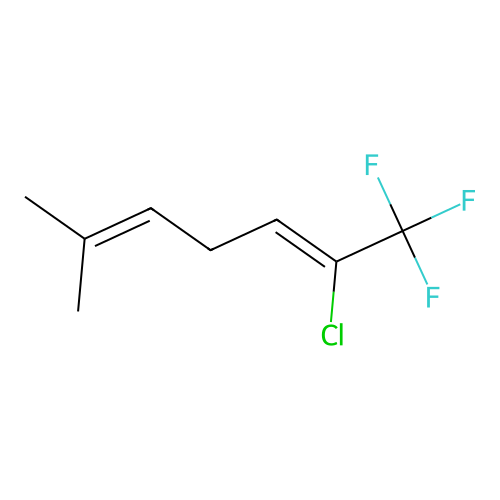 2,5-Heptadiene, 2-chloro-1,1,1-trifluoro-6-methyl- structure