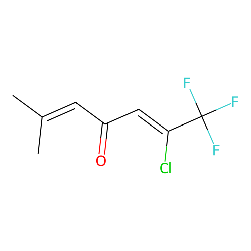 2,5-Heptadien-4-one, 2-chloro-1,1,1-trifluoro-6-methyl- structure