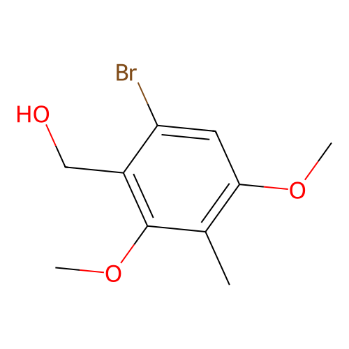 (6-Bromo-2,4-dimethoxy-3-methylphenyl)methanol structure