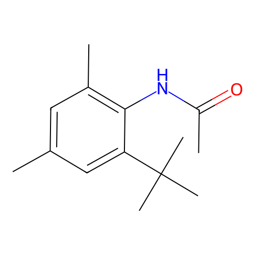 N-(2-tert-butyl-4,6-dimethylphenyl)acetamide structure