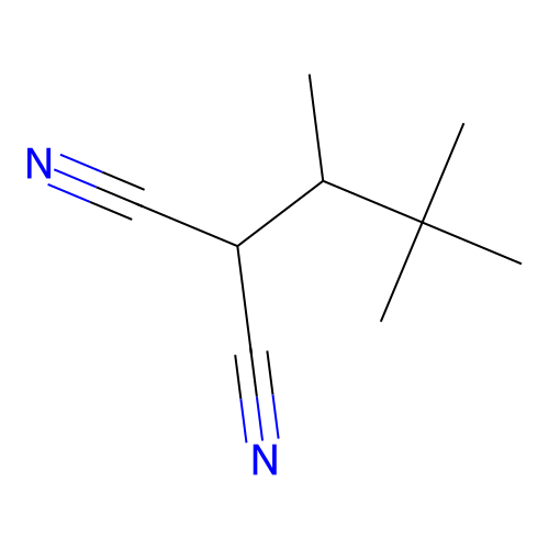 Propanedinitrile, (1,2,2-trimethylpropyl)- structure