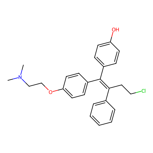 4-Hydroxytoremifene structure