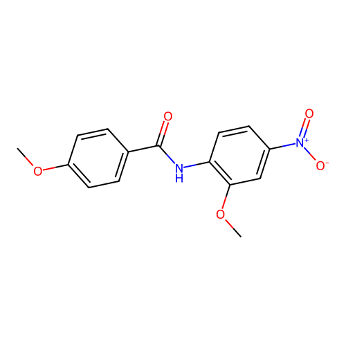 4-methoxy-N-(2-methoxy-4-nitrophenyl)benzamide structure