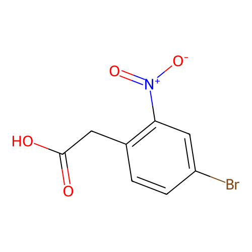 4-溴-2-硝基苯乙酸 structure