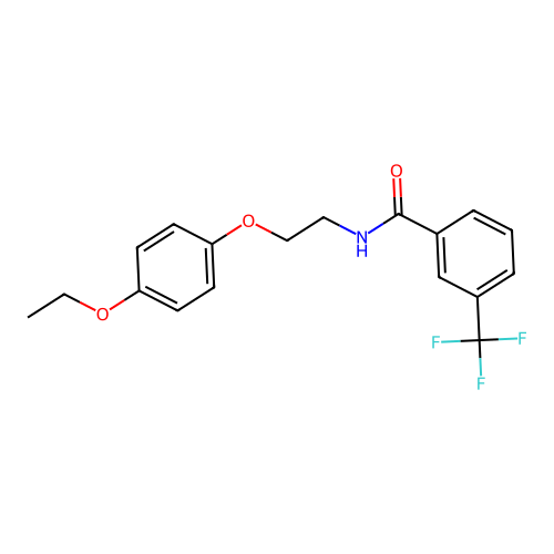 N-[2-(4-ethoxyphenoxy)ethyl]-3-(trifluoromethyl)benzamide structure
