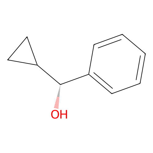 (R)-cyclopropyl(phenyl)methanol structure