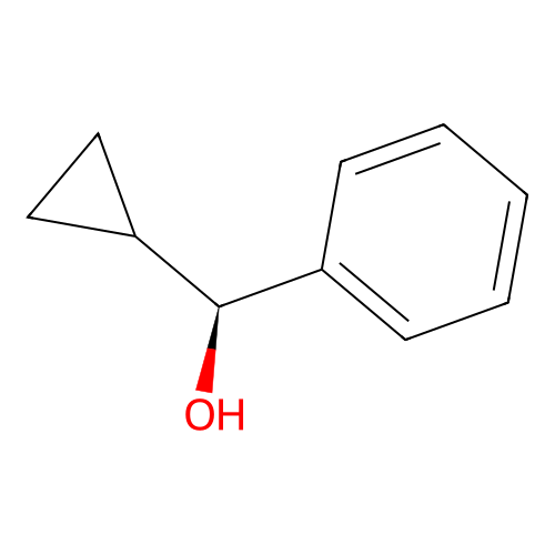 (S)-cyclopropyl(phenyl)methanol structure