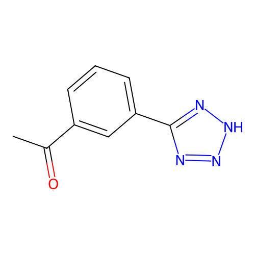 1-[3-(1H-1,2,3,4-tetrazol-5-yl)phenyl]ethan-1-one structure