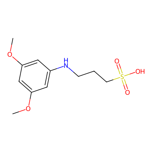 1-Propanesulfonic acid, 3-[(3,5-dimethoxyphenyl)amino]- structure