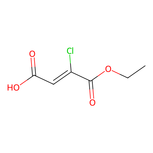 2-Butenedioic acid, 2-chloro-, 1-ethyl ester structure