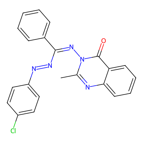 3-((((4-Chlorophenyl)azo)phenylmethylene)amino)-2-methyl-4(3H)-quinazolinone structure