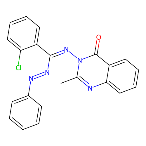 3-(((2-Chlorophenyl)(phenylazo)methylene)amino)-2-methyl-4(3H)-quinazolinone structure