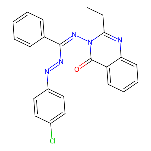 3-((((4-Chlorophenyl)azo)phenylmethylene)amino)-2-ethyl-4(3H)-quinazolinone structure