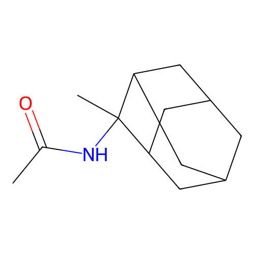 N-(2-methyl-2-adamantyl)acetamide structure