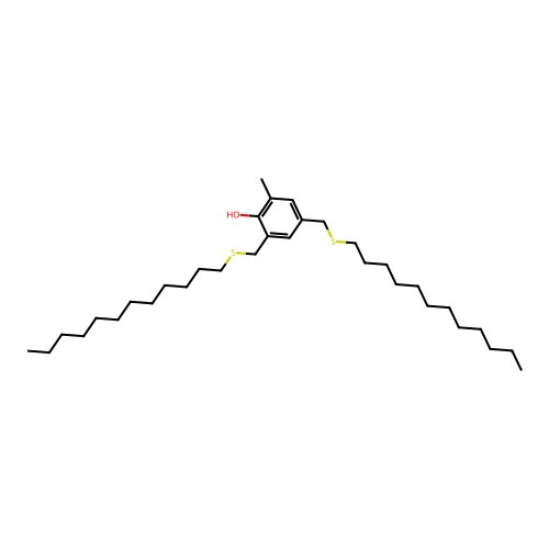 2,4-Bis[(dodecylthio)methyl]-6-methylphenol structure
