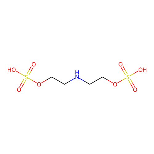 Sulfuric acid mono-[2-(2-sulfooxy-ethylamino)-ethyl]ester structure