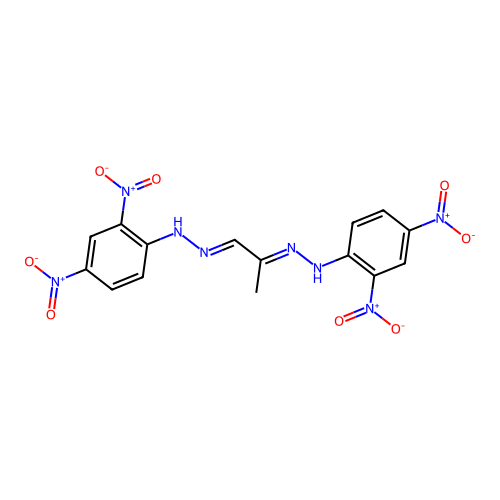 Methylglyoxal 2,4-dinitrophenylosazone structure