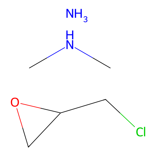 N-Methylmethanamine--2-(chloromethyl)oxirane--ammonia (1/1/1) structure