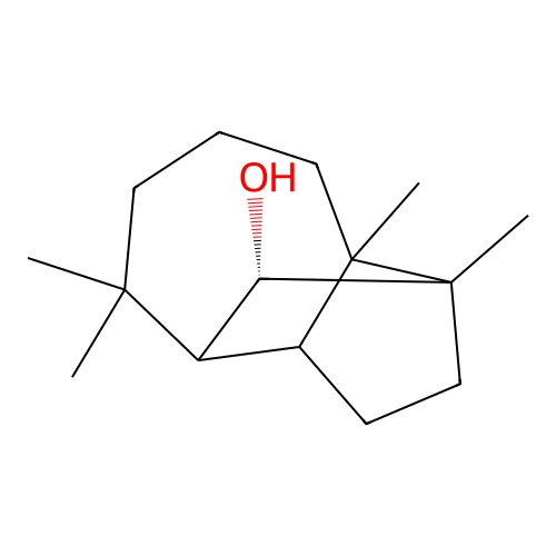 1,5,5,8a-Tetramethyldecahydro-1,4-methanoazulen-9-ol structure