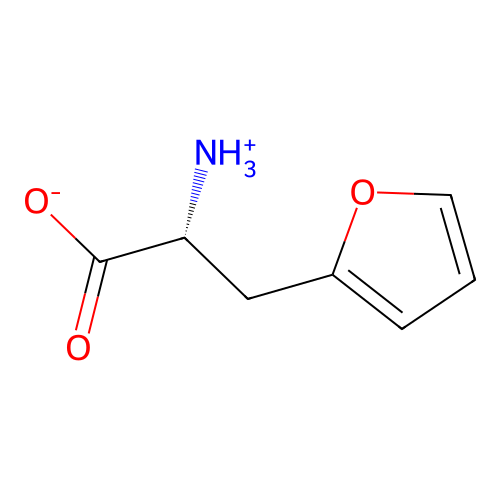 (2R)-2-azaniumyl-3-(furan-2-yl)propanoate structure