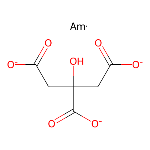 Americium citrate structure