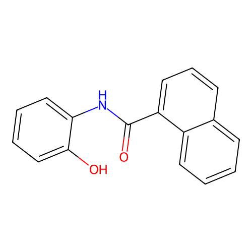 N-(2-hydroxyphenyl)-1-naphthamide structure
