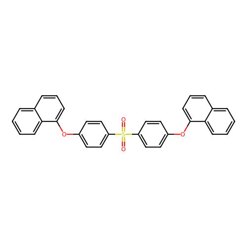 1-(4-{[4-(1-Naphthyloxy)phenyl]sulfonyl}phenoxy)naphthalene structure
