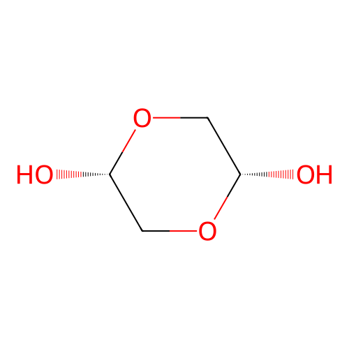 1,4-Dioxane-2,5-diol, cis- structure