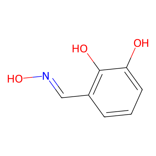 3-[(Hydroxyimino)methyl]benzene-1,2-diol structure
