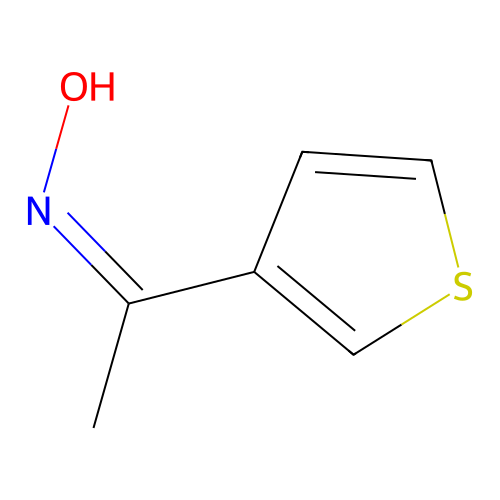 (NZ)-N-(1-thiophen-3-ylethylidene)hydroxylamine structure