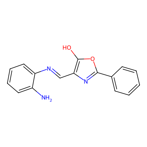 4-{[(2-aminophenyl)amino]methylene}-2-phenyl-1,3-oxazol-5(4H)-one structure