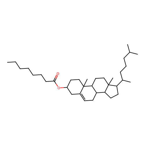 Cholest-5-en-3-ol (3b)-, octanoate-1-13C structure