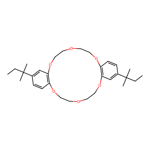 2,13-di-tert-pentyl-6,7,9,10,17,18,20,21-octahydrodibenzo[b,k][1,4,7,10,13,16]hexaoxacyclooctadecine structure